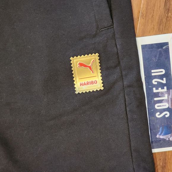 Puma x Haribo Gummy Bears Sweat Shorts Black 532764-01 Men's L - Picture 4 of 4